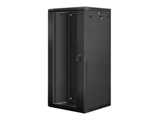 Lanberg | Rack cabinet 19" wall-mount 27U / 600x600 (flat pack) | WF01-6627-10B | Black