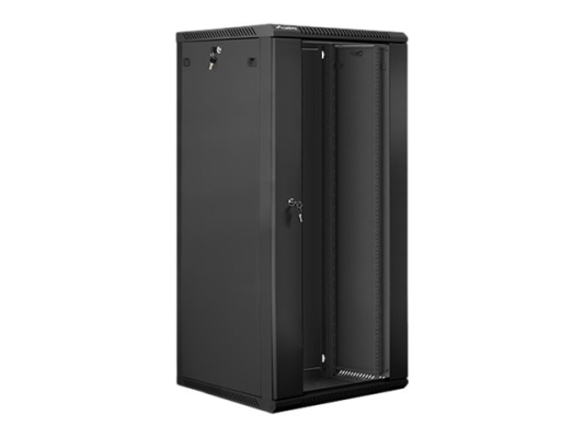 Lanberg | Rack cabinet 19" wall-mount 27U / 600x600 (flat pack) | WF01-6627-10B | Black
