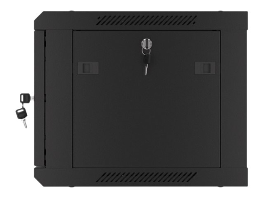 Lanberg | Rack cabinet 19" wall-mount 6U / 600x450 for self-assembly with metal door (flat pack) | WF01-6406-00B | Black