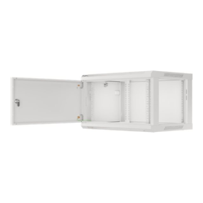 Lanberg | Rack cabinet 19" wall-mount 6U / 600x450 for self-assembly with metal door (flat pack) | WF01-6406-00S | Grey