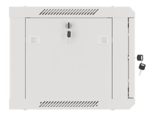 Lanberg | Rack cabinet 19" wall-mount 6U / 600x450 for self-assembly with metal door (flat pack) | WF01-6406-00S | Grey