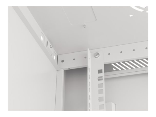 Lanberg | Rack cabinet 19" wall-mount 6U / 600x450 for self-assembly with metal door (flat pack) | WF01-6406-00S | Grey