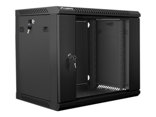 Lanberg | Rack cabinet 19" wall-mount 9U / 600x450 (flat pack) | WF01-6409-10B | Black