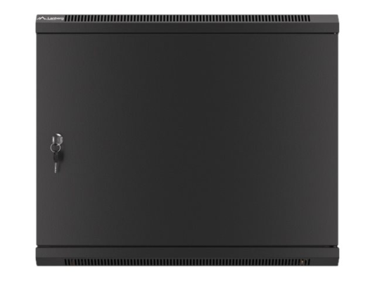 Lanberg | Rack cabinet 19" wall-mount 9U / 600x450 for self-assembly with metal door (flat pack) | WF01-6409-00B | Black