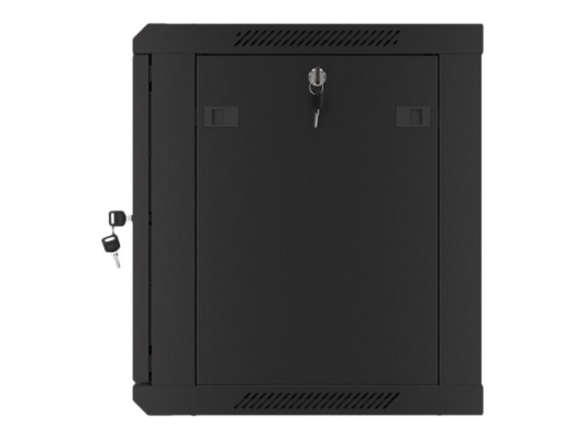 Lanberg | Rack cabinet 19" wall-mount 9U / 600x450 for self-assembly with metal door (flat pack) | WF01-6409-00B | Black