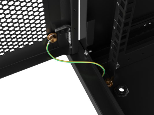 Lanberg | Rack cabinet 19" wall-mount 9U / 600x450 with perforated door (flat pack) | WF01-6409-23B | Black