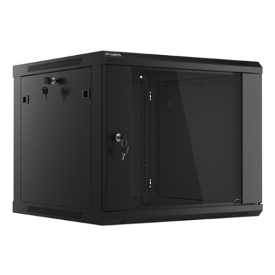 Lanberg | Rack cabinet 19" wall-mount 9U / 600x600 (flat pack) V2 | WF01-6609-10B | Black