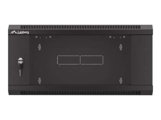 Lanberg | Rack cabinet 19" wall-mounted 4U 600 fast assembly (flat pack) | WFFA-5604-10B | Black