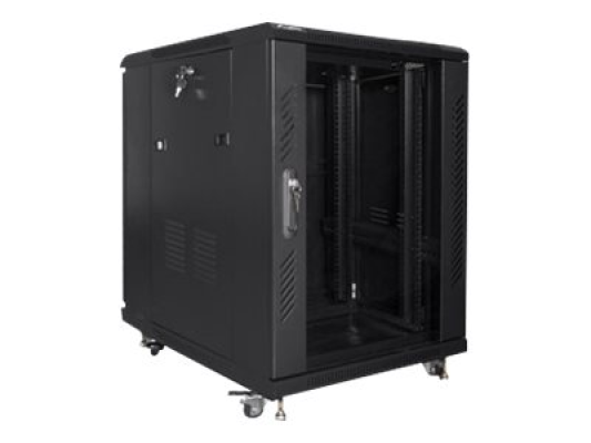 Lanberg | Rack cabinet 19" free-standing 15U / 600x800 (flat pack) | FF01-6815-12B | Black