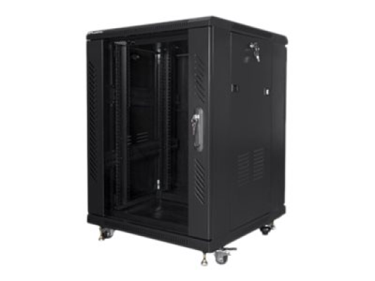 Lanberg | Rack cabinet 19" free-standing 15U / 600x600 (flat pack) | FF01-6615-12B | Black