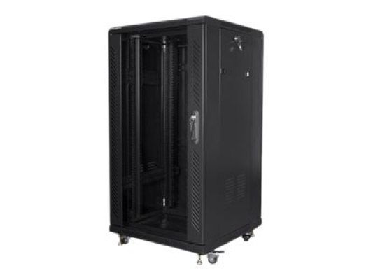 Lanberg | Rack cabinet 19" free-standing 22U / 600x600 (flat pack) | FF01-6622-12B | Black