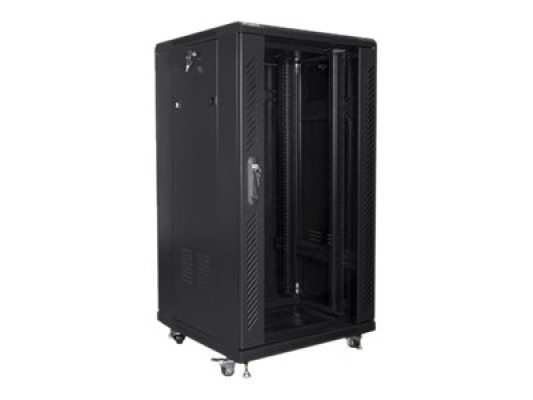 Lanberg | Rack cabinet 19" free-standing 22U / 600x600 (flat pack) | FF01-6622-12B | Black