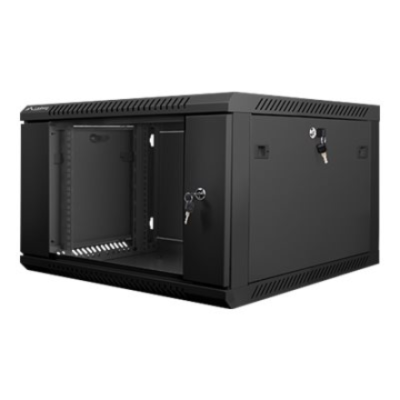 Lanberg | Rack cabinet 19" wall-mount 6U / 600x600 (flat pack) | WF01-6606-10B | Black