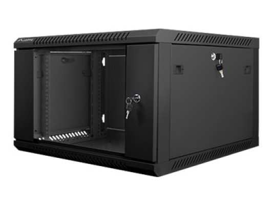 Lanberg | Rack cabinet 19" wall-mount 6U / 600x600 (flat pack) | WF01-6606-10B | Black