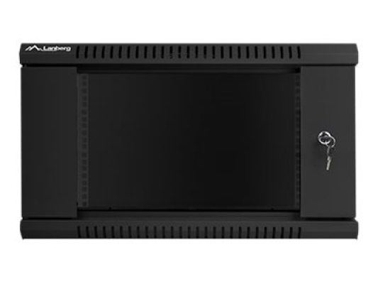 Lanberg | Rack cabinet 19" wall-mount 6U / 600x600 (flat pack) | WF01-6606-10B | Black