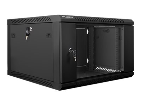 Lanberg | Rack cabinet 19" wall-mount 6U / 600x600 (flat pack) | WF01-6606-10B | Black