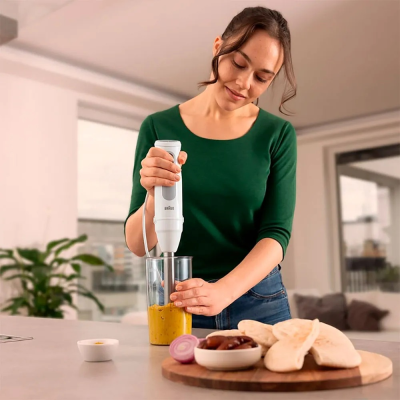 Braun | Hand Blender | MQ50001MWH | Hand Blender | 1000 W | Number of speeds 21 | White