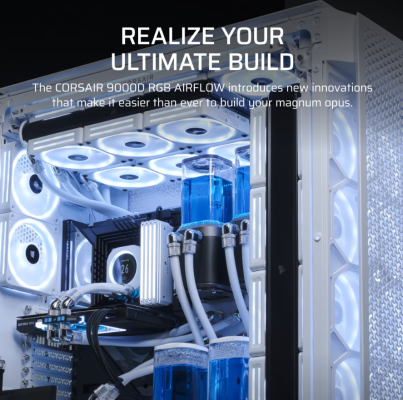 Corsair PC Case | 9000D RGB AIRFLOW Super | White | Full-Tower | Power supply included No