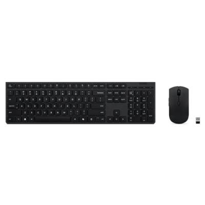 Lenovo Professional Wireless Rechargeable Combo Keyboard and Mouse | Keyboard and Mouse Set | Wireless | Mouse included | Russian / Cyrillic | Bluetooth | Grey