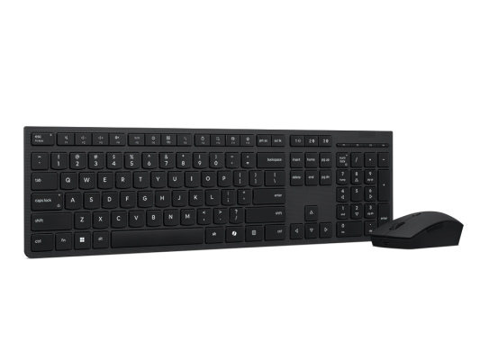 Lenovo Professional Wireless Rechargeable Combo Keyboard and Mouse | Keyboard and Mouse Set | Wireless | Mouse included | Russian / Cyrillic | Bluetooth | Grey
