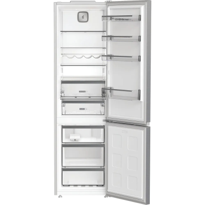 Whirlpool Refrigerator | WHK 26402 XP4E | Energy efficiency class E | Free standing | Combi | Height 203.5 cm | No Frost system | Fridge net capacity 249 L | Freezer net capacity 106 L | Display | 37 dB | Silver