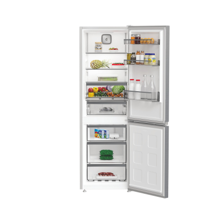 Whirlpool Refrigerator | WHK 26362 XP4E | Energy efficiency class E | Free standing | Combi | Height 186.5 cm | No Frost system | Fridge net capacity 210 L | Freezer net capacity 106 L | 37 dB | Silver
