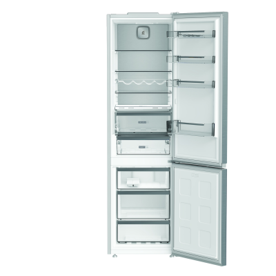 Whirlpool Refrigerator | WHK 26403 XP6E | Energy efficiency class C | Free standing | Combi | Height 203.5 cm | No Frost system | Fridge net capacity 249 L | Freezer net capacity 106 L | 35 dB | Pearl Inox