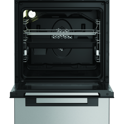 Whirlpool Cooker | W5G8LMSWTX | Hob type Gas | Oven type Electric | Stainless steel | Width 50 cm | Depth 60 cm | 60 L