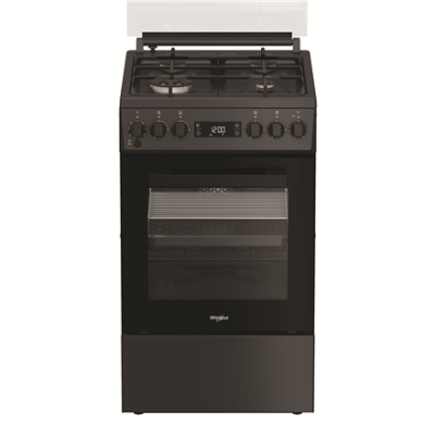 Whirlpool Cooker | W5G8LMSWTA | Hob type Gas | Oven type Electric | Anthracite | Width 50 cm | Depth 60 cm | 60 L