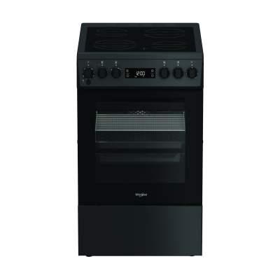 Whirlpool Cooker | W5V8LCSA | Hob type Vitroceramic | Oven type Electric | Anthracite | Width 50 cm | Depth 60 cm | 60 L