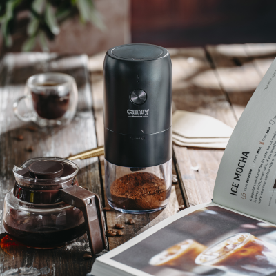 Camry Cordless USB Electric Coffee Grinder | CR 4302 | 25 W | Coffee beans capacity 25-30 g | Black