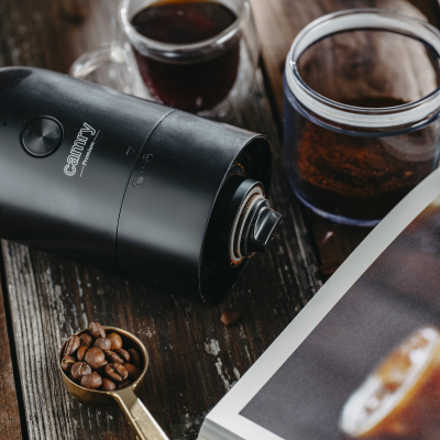 Camry Cordless USB Electric Coffee Grinder | CR 4302 | 25 W | Coffee beans capacity 25-30 g | Black