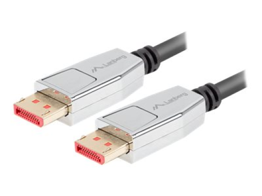 Lanberg DisplayPort M / M Cable 20 PIN V1.4 8K 60HZ | CA-DPDP-20CU-0010-BK | 1 m