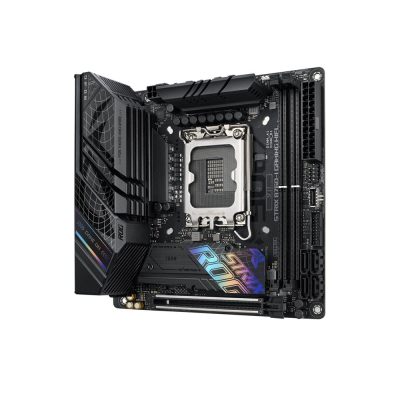 Asus | ROG STRIX B760-I GAMING WIFI | Processor family Intel | Processor socket LGA1700 | DDR5 SDRAM | Supported hard disk drive interfaces M.2, SATA | Number of SATA connectors 4