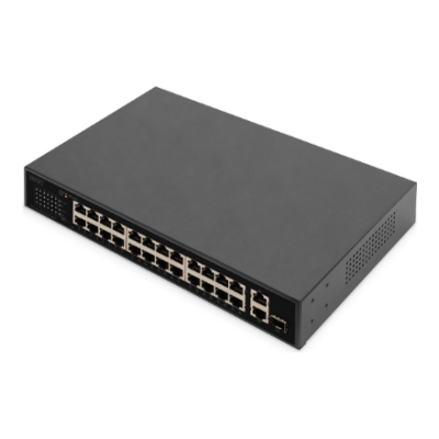 Digitus | 24 Port Fast Ethernet PoE Switch | DN-95356 | Unmanaged | Rackmountable | 10 / 100 Mbps (RJ-45) ports quantity 24