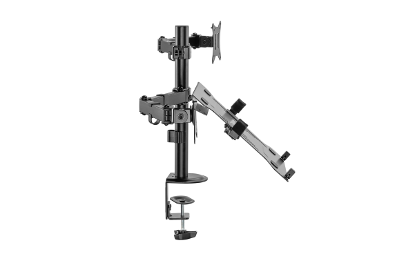 Digitus | Desk Mount | DA-90436 | Tilt, swivel, height adjustment, rotate | Maximum weight (capacity) 9 kg | Black