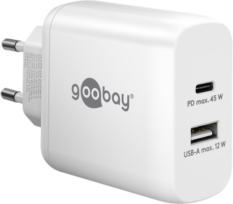 Goobay | USB-C PD Dual Fast Charger (45 W) | 65412 | N / A
