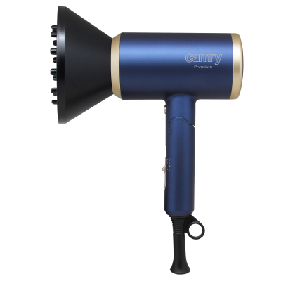 Camry | Hair Dryer | CR 2268 | 1800 W | Number of temperature settings 2 | Ionic function | Diffuser nozzle | Blue / Gold