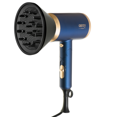 Camry | Hair Dryer | CR 2268 | 1800 W | Number of temperature settings 2 | Ionic function | Diffuser nozzle | Blue / Gold