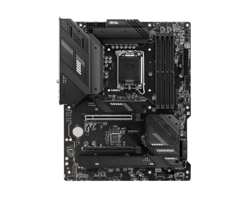 MSI | MAG B760 TOMAHAWK WIFI | Processor family Intel | Processor socket LGA1700 | DDR5 | Supported hard disk drive interfaces SATA, M.2 | Number of SATA connectors 4