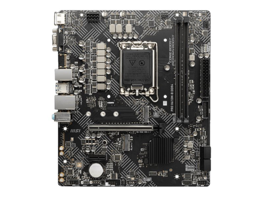 MSI | PRO H610M-G | Processor family Intel | Processor socket LGA1700 | DDR5 | Supported hard disk drive interfaces SATA, M.2 | Number of SATA connectors 4