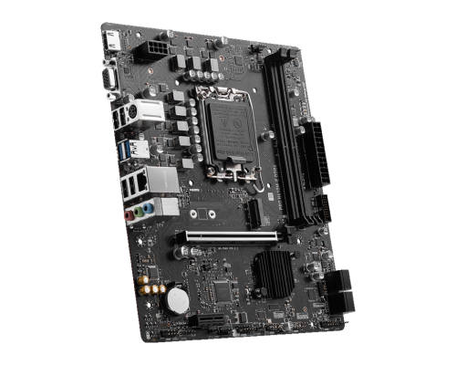 MSI | PRO H610M-E | Processor family Intel | Processor socket LGA1700 | Supported hard disk drive interfaces SATA, M.2 | Number of SATA connectors 4
