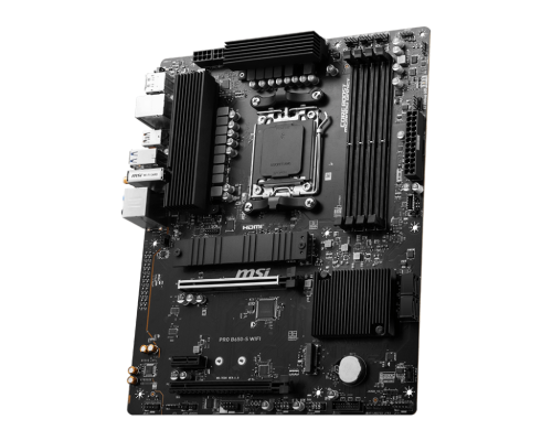 MSI | PRO B650-S WIFI | Processor family AMD | Processor socket AM5 | DDR5 | Supported hard disk drive interfaces SATA, M.2 | Number of SATA connectors 4