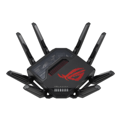 Quad-band Gaming Router (EU+UK) | ROG Rapture GT-BE98 | 802.11ax | 10 / 100 / 1000 Mbit / s | Ethernet LAN (RJ-45) ports 1 | Mesh Support Yes | MU-MiMO Yes | 5G | Antenna type External | 1 x USB 3.2 Gen1, 1 x USB 2.0