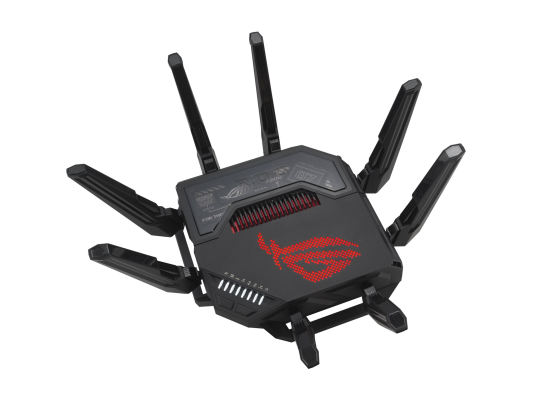 Quad-band Gaming Router (EU+UK) | ROG Rapture GT-BE98 | 802.11ax | 10 / 100 / 1000 Mbit / s | Ethernet LAN (RJ-45) ports 1 | Mesh Support Yes | MU-MiMO Yes | 5G | Antenna type External | 1 x USB 3.2 Gen1, 1 x USB 2.0