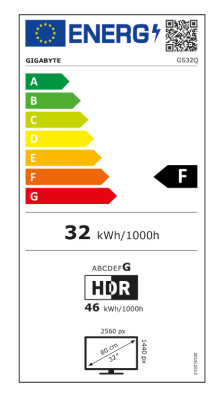 Gigabyte | Gaming Monitor | GS32Q EK1 | 31.5 " | QHD | 16:9 | 165 Hz | 1 ms | 2560 x 1440 pixels | 300 cd / m² | HDMI ports quantity 2 | Black | Warranty 36 month(s)
