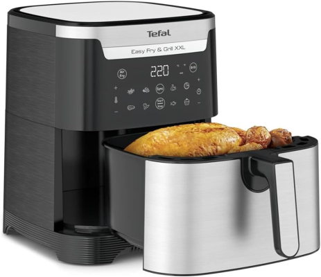 TEFAL Easy Fry and Grill XXL Fryer | EY801D | Power 1830 W | Capacity 6.5 L | Black / Stainless Steel