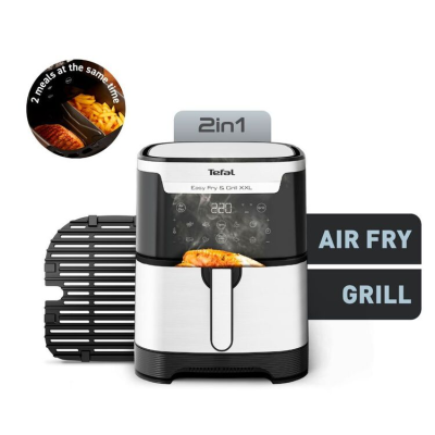 TEFAL Easy Fry and Grill XXL Fryer | EY801D | Power 1830 W | Capacity 6.5 L | Black / Stainless Steel