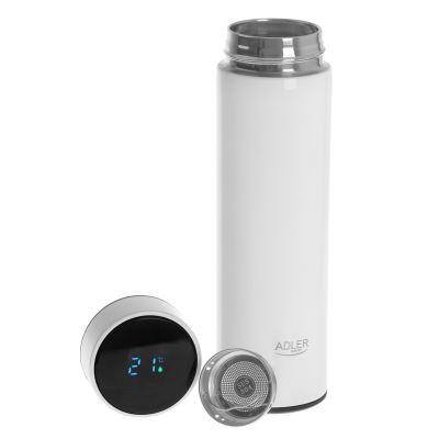 Adler | Thermal Flask | AD 4506w | Material Stainless steel / Silicone | White
