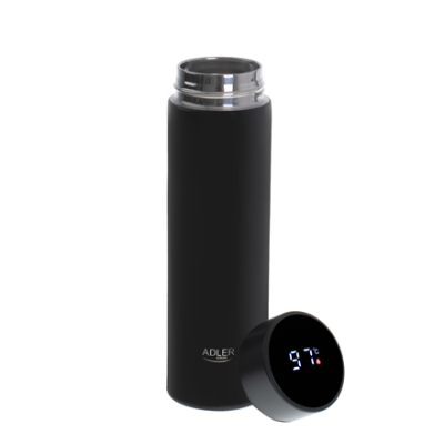 Adler | Thermal Flask | AD 4506bk | Material Stainless steel / Silicone | Black